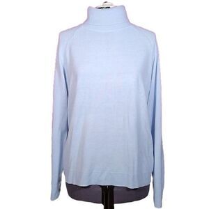 Karen Scott Blue Moon Turtleneck Sweater Sz XXL